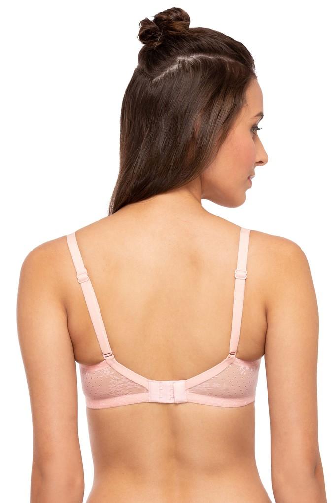 Wired Push-Up Bra with Lace Panel