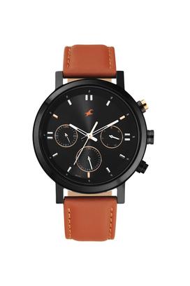 Buy FASTRACK Mens Gamify Brown Dial Leather Analogue Watch