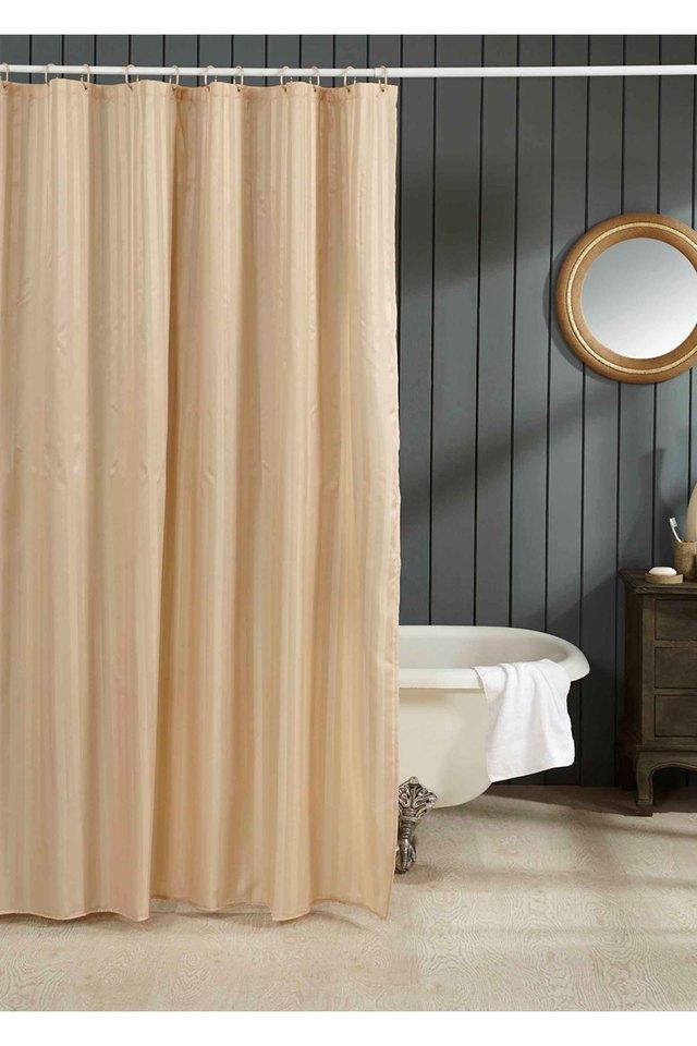 Envouge Solid Hilton Shower Curtain 180x200cm Rust Pers Stop