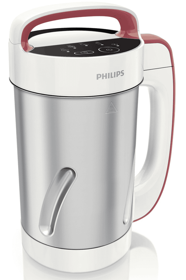 Philips Viva Collection SoupMaker, 1.2 L, Makes 2-4 servings, 6 Pre-set  Programs, SoupPro Technology, Soup in Less than 18 Minutes, Eeasy Clean,  Recipe Book, Black and Stainless Steel (HR2204/70)