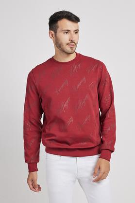 Buy TOMMY HILFIGER Solid Cotton Regular Fit Men s Sweater