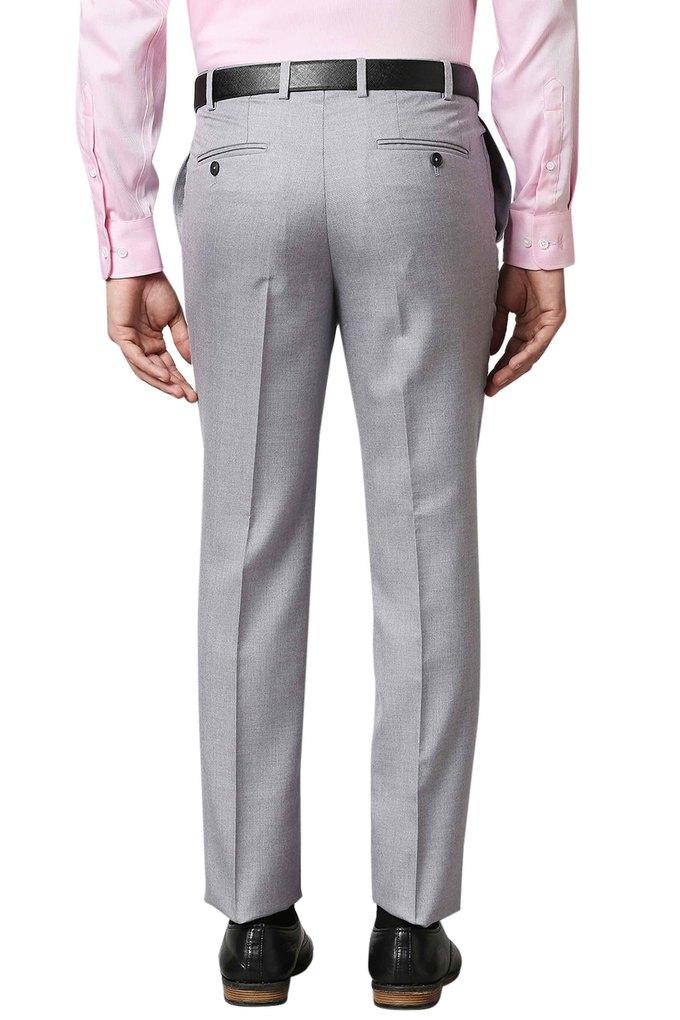 Buy Park Avenue Men Blue Neo Fit Solid Formal Trousers - Trousers for Men  2244595 | Myntra