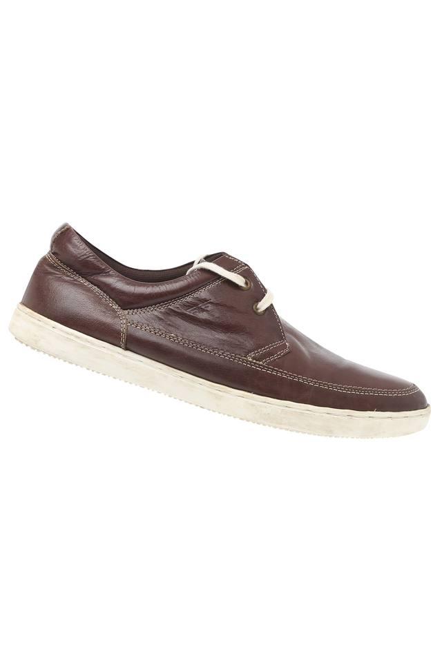 Buy RED TAPE Brown Mens Leather Lace Up Boat Shoes Shoppers Stop