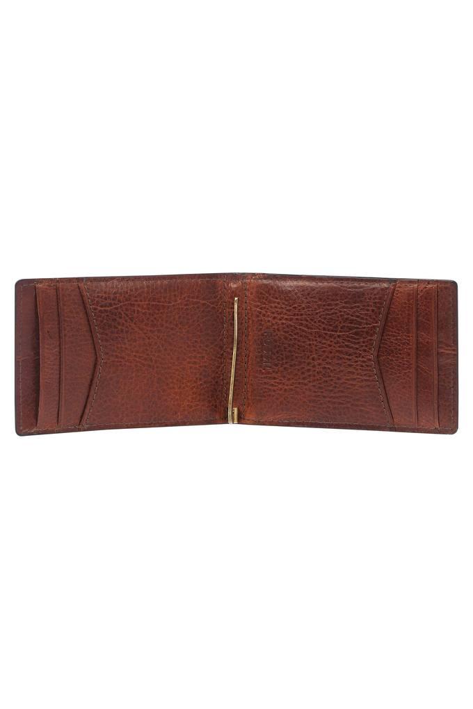 Leather Bi-Fold Money Clip Wallet