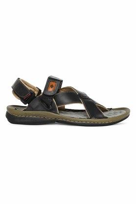 Buy LEE COOPER Leather Regular Slipon Mens Sandals Shoppers Stop