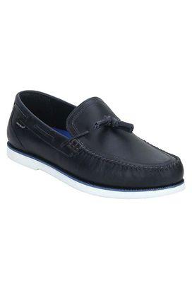 Red tape men's leather cheap boat shoes