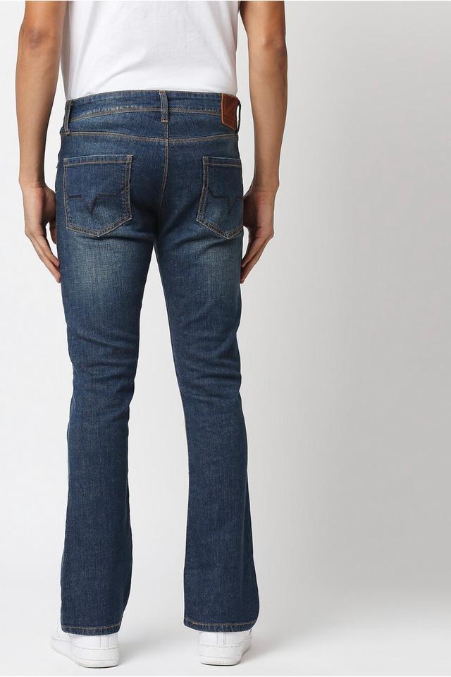 Cotton Stretch Denim Bootcut Pants