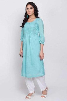 BIBA - Teal Kurtas - Main