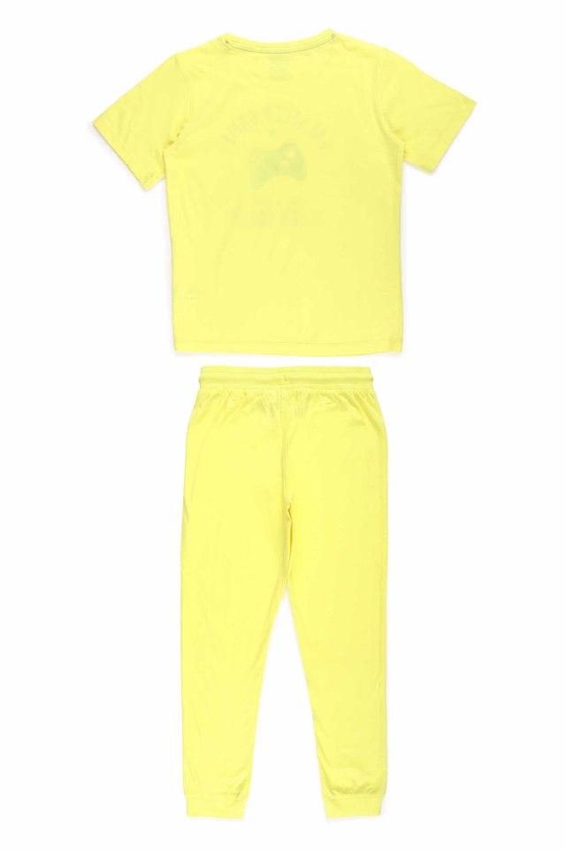 Buy ALLEN SOLLY Yellow Printed Cotton Regular Boys Sleepwear