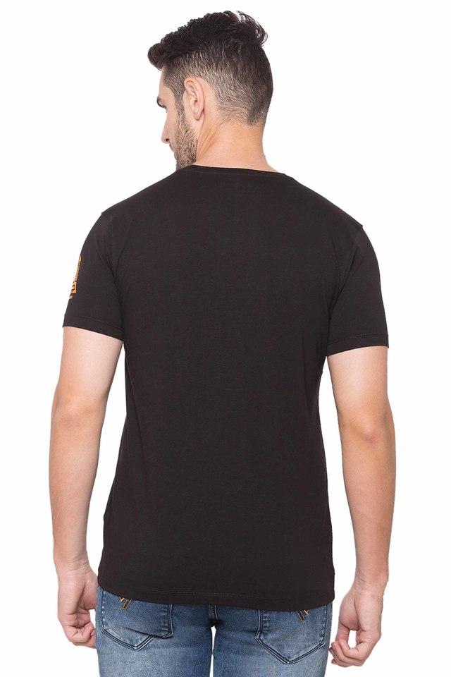 Spykar black cheap t shirt