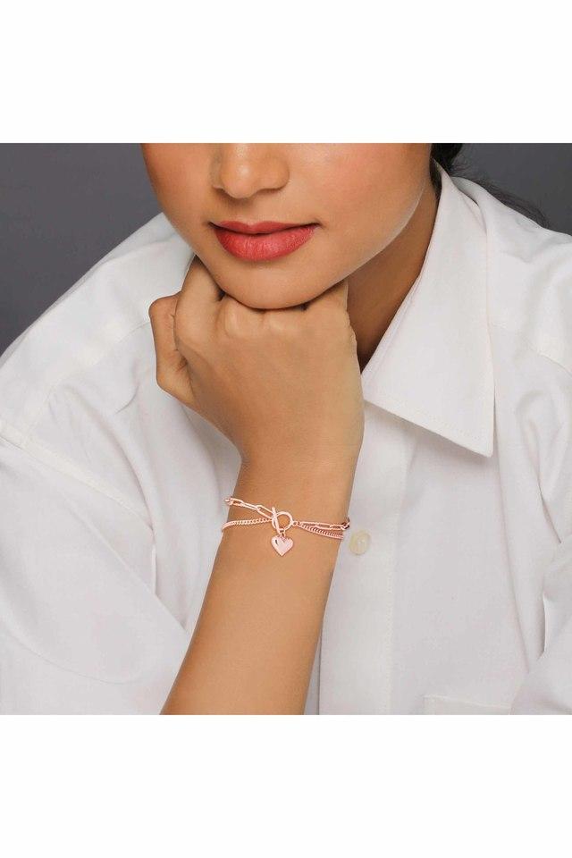 Buy Rose Quartz Bracelet - 8 MM (Love and Relationships) Online in India -  Crystal Divine