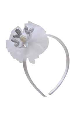 White flower hair deals band