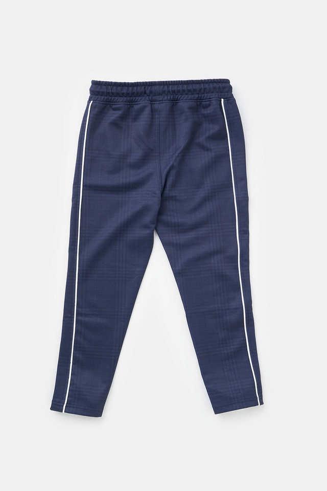 Buy ANGEL ROCKET Navy Solid Polyester Slim Fit Boys Track Pants Shoppers Stop