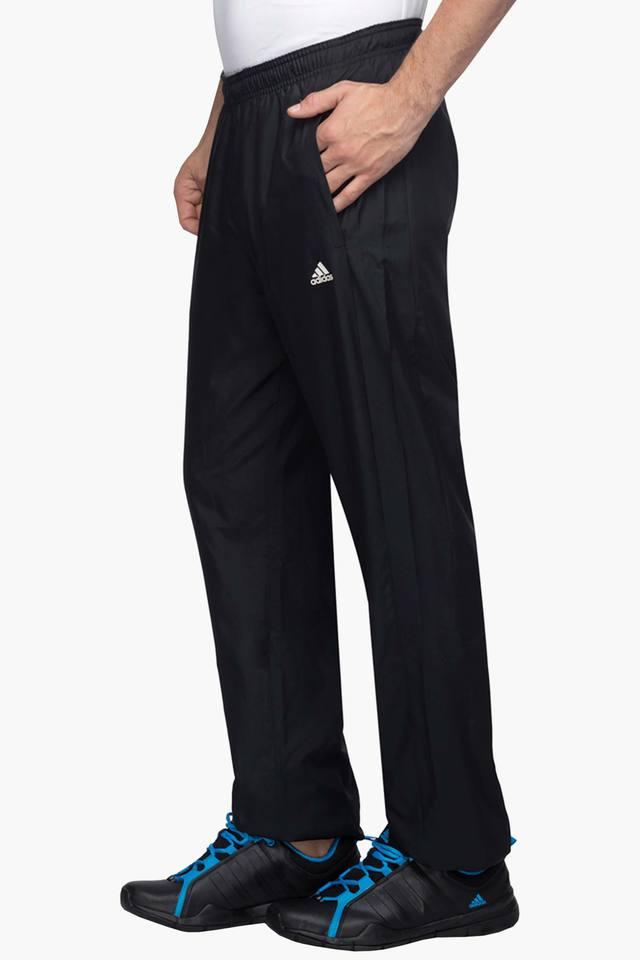 Adidas solid men's black cheap track pants