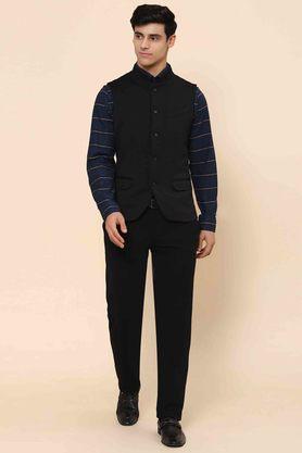 Buy BLACKBERRYS Structured Polyester Blend Slim Fit Mens Nehru