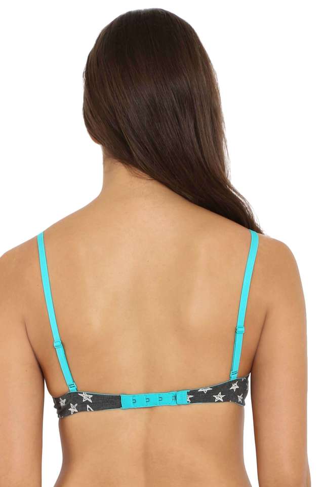 Buy JOCKEY Blue Mix Light Womens Padded Underwired Printed Push Up Bra