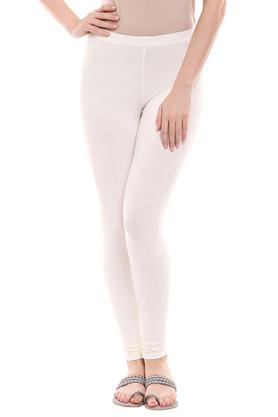 Buy GO COLORS Womens Solid Leggings