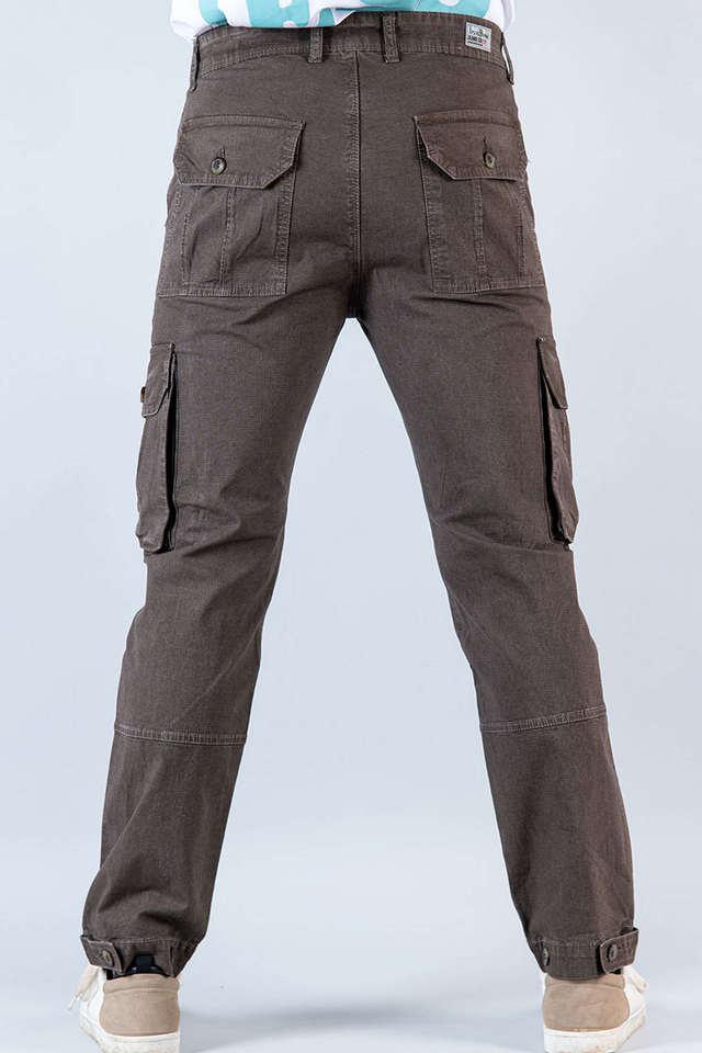 Cotton Solid Men Tan Cargo Pants, Regular Fit at Rs 450/piece in