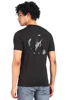 Black calvin klein t deals shirt mens