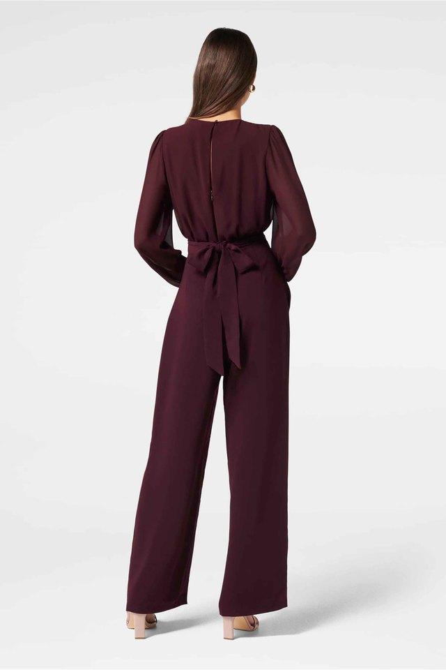 FOREVER NEW -  Burgundy Jumpsuits - Main