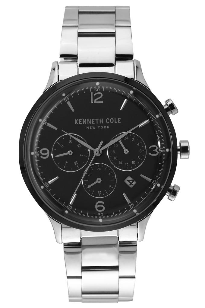 Buy KENNETH COLE Mens New York Black Dial Metallic Multi-Function Watch -  KC50643003MN