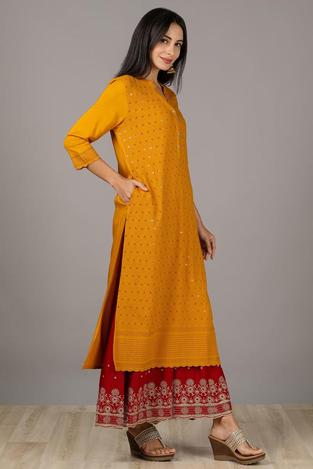 Buy AURELIA Women Embroidered Kurta | Shoppers Stop