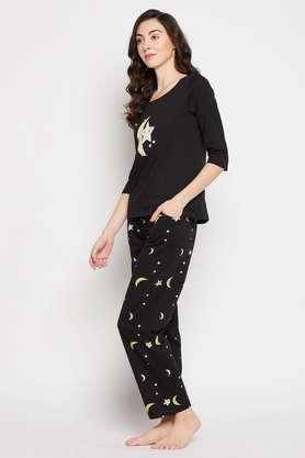 Womens black online pyjamas