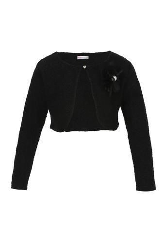 girls black bolero cardigan