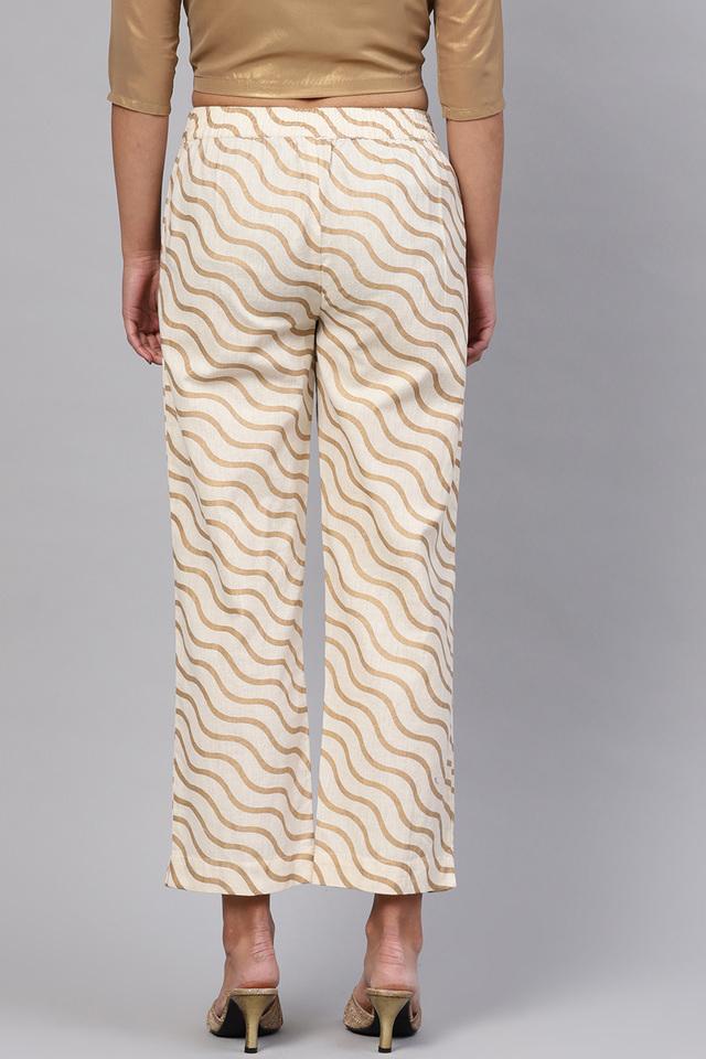 Buy ARAH Womens Printed Cigarette Pants | Shoppers Stop