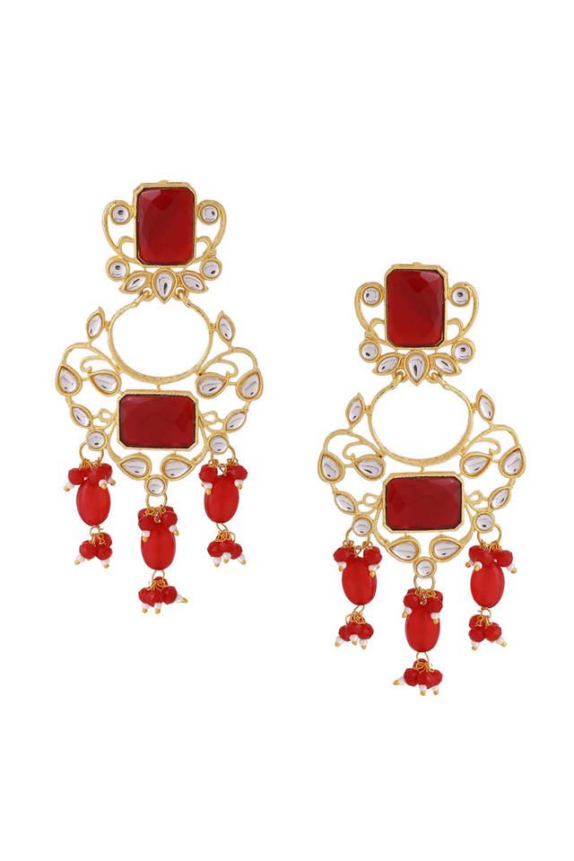 Buy Gold Design Panchaloha Dangle Earrings Gold Plated Jewellery