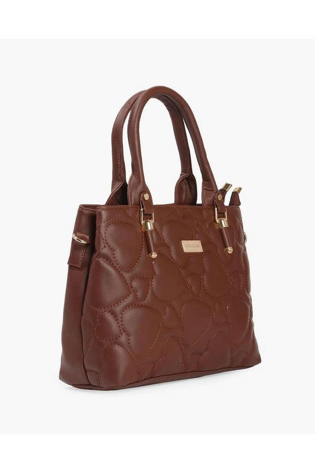 Buy Women Fashion Synthetic Leather Handbags Tote Bag Shoulder Bag Top  Handle Satchel Purse Wallet Set 4pcs, A-black & Brown, Large at Amazon.in