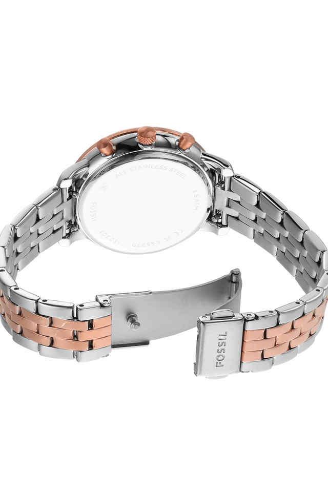 Women's fossil hot sale steel watch