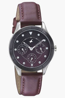 Fastrack watch discount with leather belt