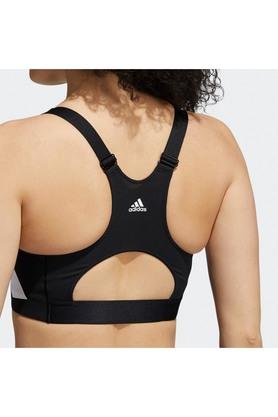 Buy ADIDAS Striped Polyester Fitted Womens Sports Bra