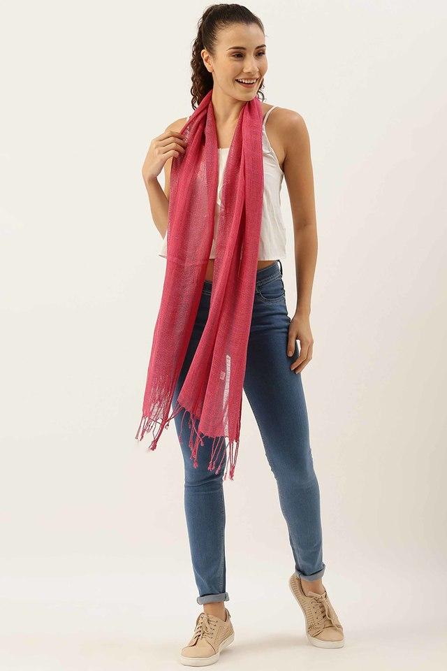 Jacquard viscose-blend scarf with lurex eagles