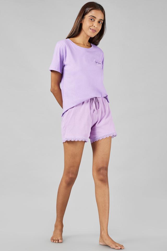 INSENSE -  Lilac Pyjamas & Shorts - Main