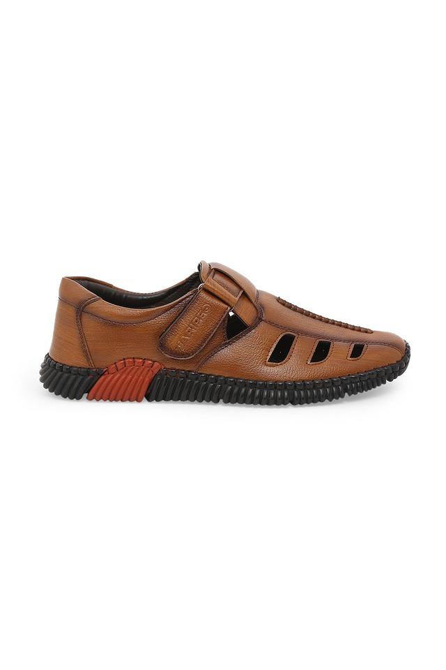 Buy Brown Matte Ethno Pathani Interwoven Strap Shoes For Men by Schon  Zapato Online at Aza Fashions.