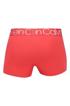 Buy Calvin Klein Underwear Men Red Elasticized Waistband Solid Trunks 