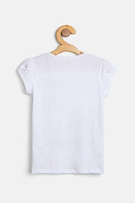 Girls plain white outlet top