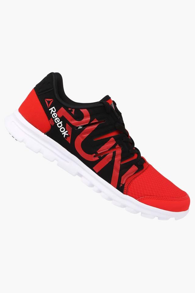 Reebok white & red mens clearance sports shoes