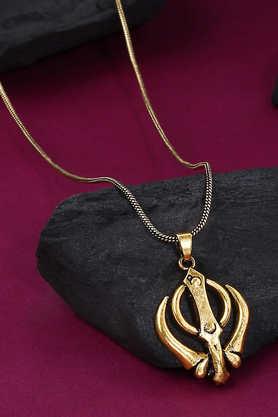 Khanda on sale locket gold