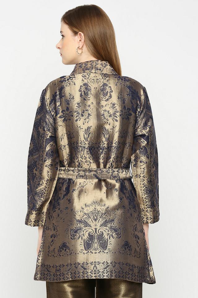 Black Floral Designed Brocade Cape Jacket – Cloth Haus