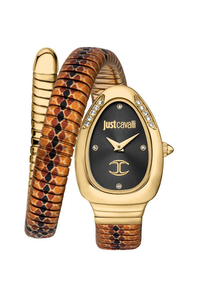 Buy JUST CAVALLI Pelle Solo Black Dial Stainless Steel Analog Watch for Women JC1L251M0055 Shoppers Stop