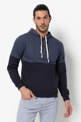 Buy Campus Sutra Men's Multicolour Colour-Blocked Sweatshirt With