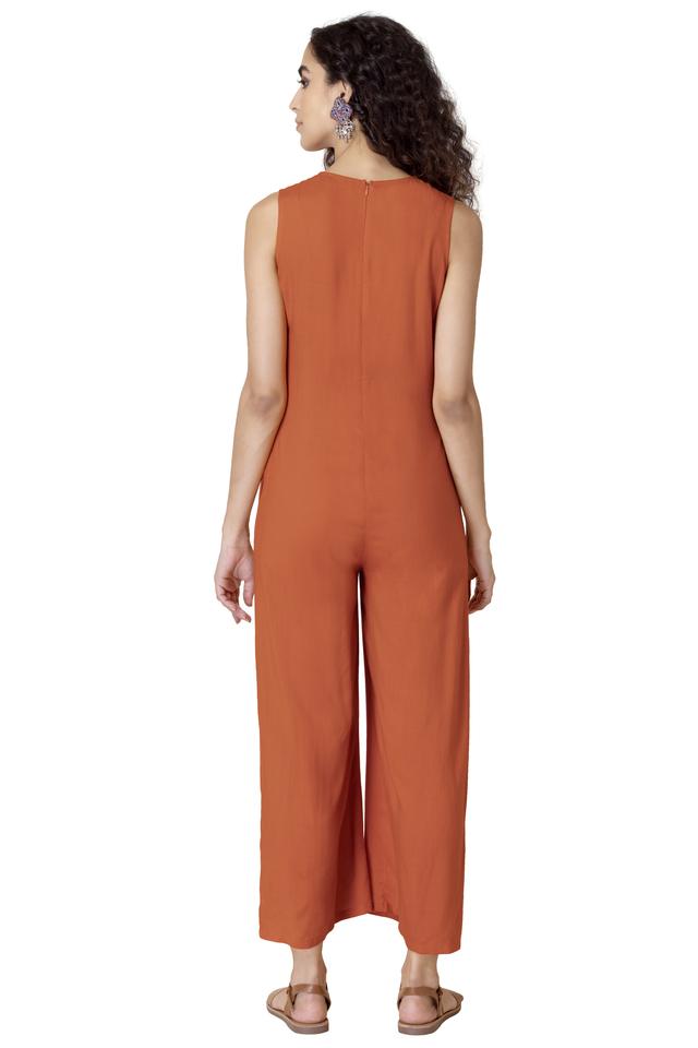 Orange cheap jumpsuit womens