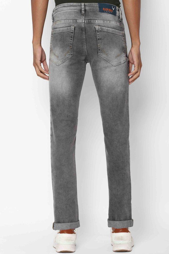Buy ALLEN SOLLY JEANS Black Mid Tone Wash Polyester Cotton Skinny