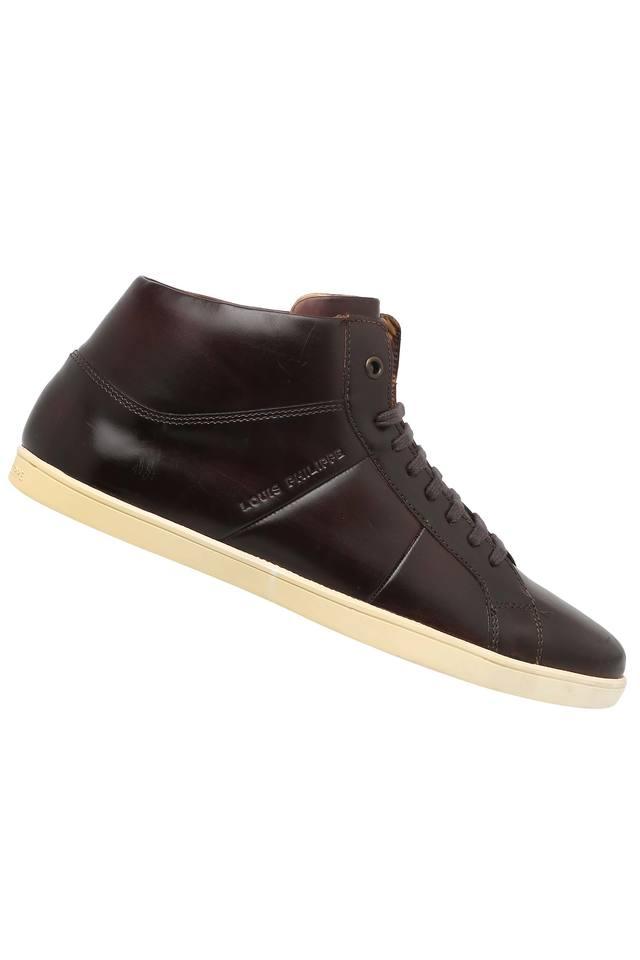 Buy LOUIS PHILIPPE Mens Leather Lace Up Sneakers