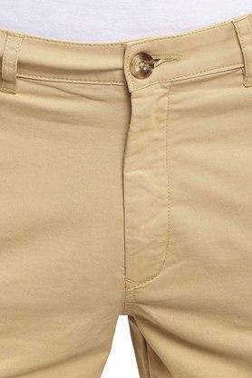 Buy COLOR PLUS Khaki Mens 4 Pocket Solid Shorts