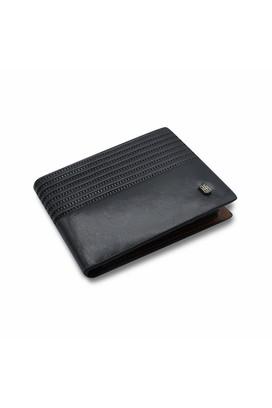 Buy TOMMY HILFIGER Black Textured Leather Mens Casual Bi Fold