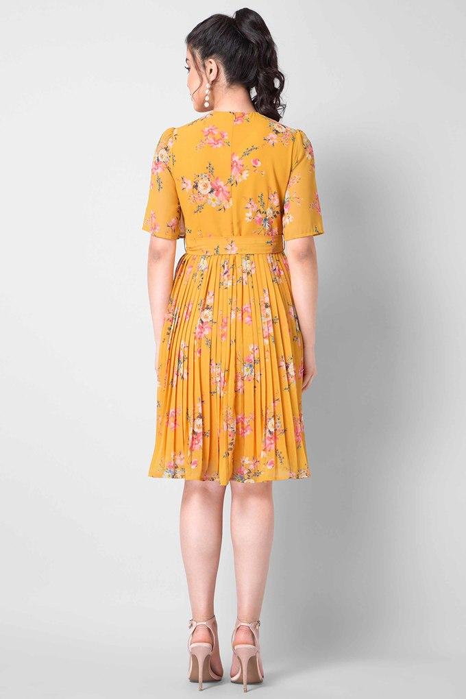 Faballey yellow cheap dress